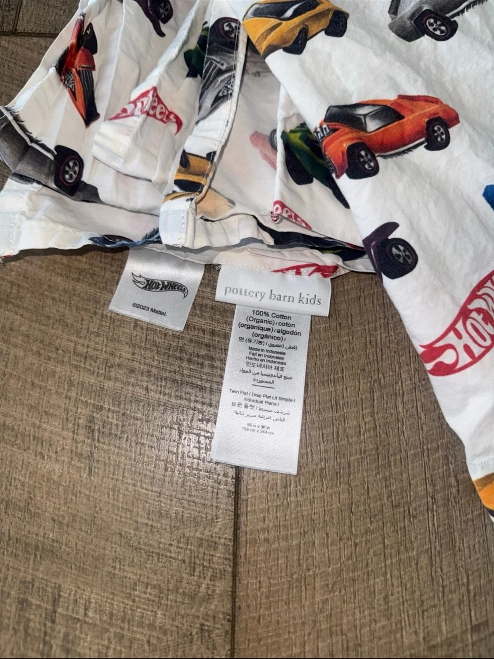 Pottery Barn Kids Hot Wheels Sheet